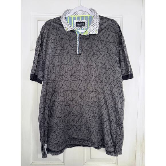 MACEOO Polo Mozart Triangles Grey - size 3XL - Picture 1 of 5
